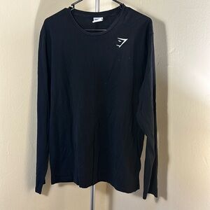 Gymshark Men’s Long Sleeve Shirt Size Large Embroidered Logo